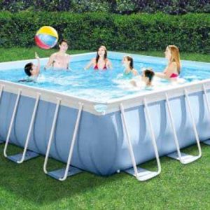 Art. 26764  Intex 14 ft Square Prism Frame Pool Set  (427 x 427 x 107 cm) w/Cartridge Filter Pump